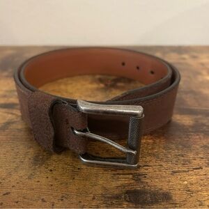 Nordstrom 1901 Men's Classic Brown Genuine Leather Belt
